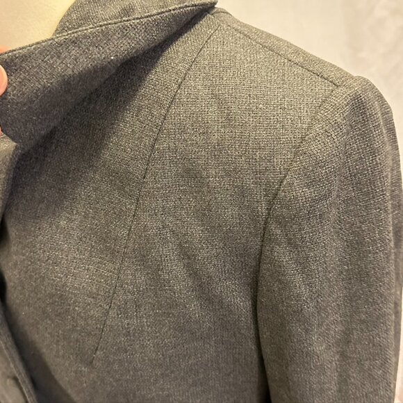 Betty Rose vintage Blazer Jacket Gray Embellished Woven Wool 1960 6 8 - Picture 9 of 14